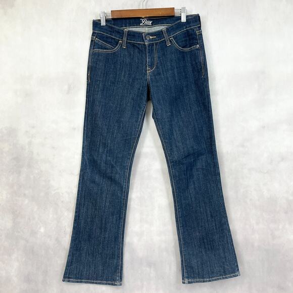 Old Navy Womens Jeans 4 Short Diva Bootcut Dark Wash Low Rise Retro Stretch - Picture 1 of 12